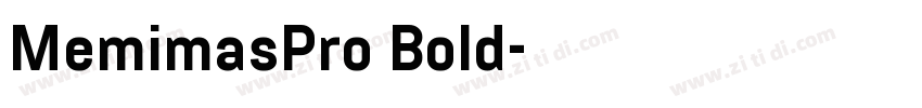 MemimasPro Bold字体转换